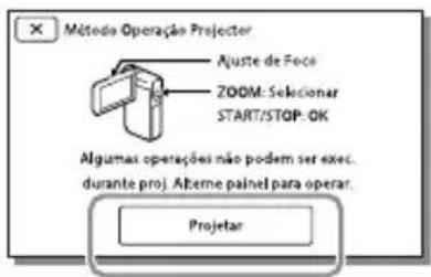 SONY HDRGW66E - Utilização do projetor incorporado (HDR-GWP88/GWP88E/GWP88V/GWP88VE) - 4