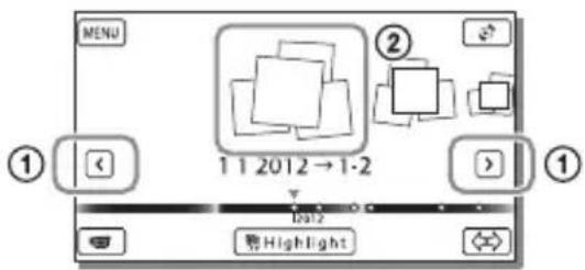 SONY HDRGW66E - Indicatori sullo schermo durante la registrazione - 5
