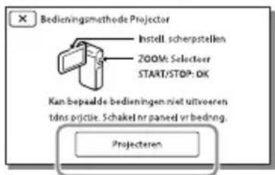 SONY HDRGW66E - De ingebouwde projector gebruiken - 4