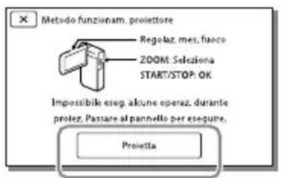 SONY HDRGW66E - Uso del proiettore incorporato (HDR-GWP88/GWP88E/GWP88V/GWP88VE) - 4