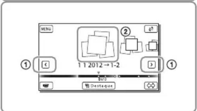 SONY HDRGW66E - Indicadores no ecrã durante a gravação - 5
