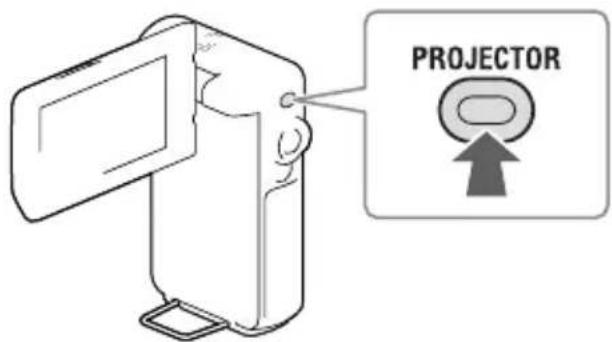 SONY HDRGW66E - Verwenden des eingebauten Projektors (HDR-GWP88/GWP88E/GWP88V/GWP88VE) - 3