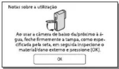 SONY HDRGW66E - Acerca da mensagem apresentada no ecrã - 1