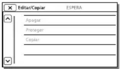 SONY HDRGW66E - Quando não consegue selecionar uma opção de menu - 1