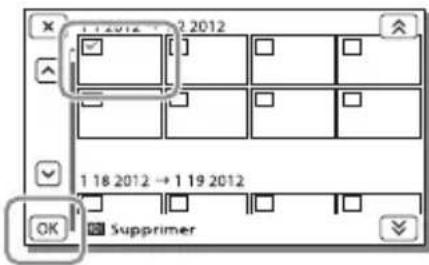 SONY HDRGW66E - Suppression de films ou de photos - 2