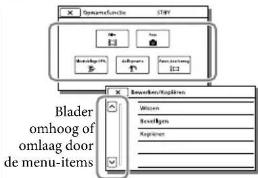 SONY HDRGW66E - Menu's gebruiken - 3