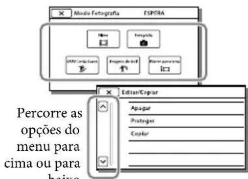 SONY HDRGW66E - Utilizar os menus - 3