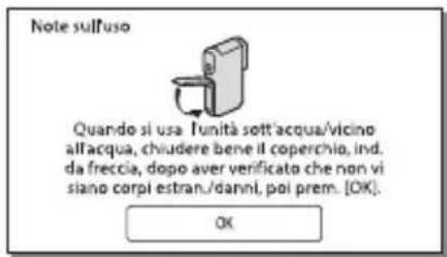 SONY HDRGW66E - Informazioni sul messaggio visualizzato sullo schermo - 1