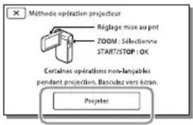 SONY HDRGW66E - Utilisation du projecteur intégré - 3