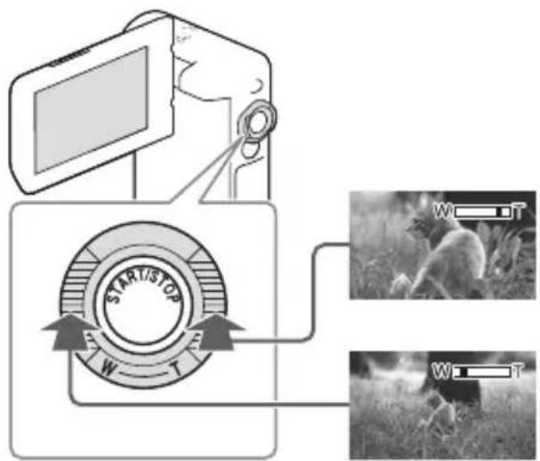 SONY HDRGW66E - Indicadores no ecrã durante a gravação - 2