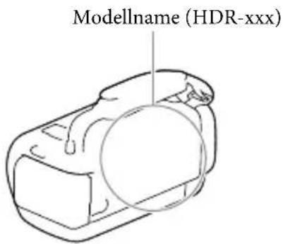 SONY HDRPJ420E - So überprüfen Sie die Modellbezeichnung Ihres Camcorders - 1