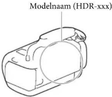 SONY HDRPJ420E - De modelnaam van uw camcorder controleren - 1