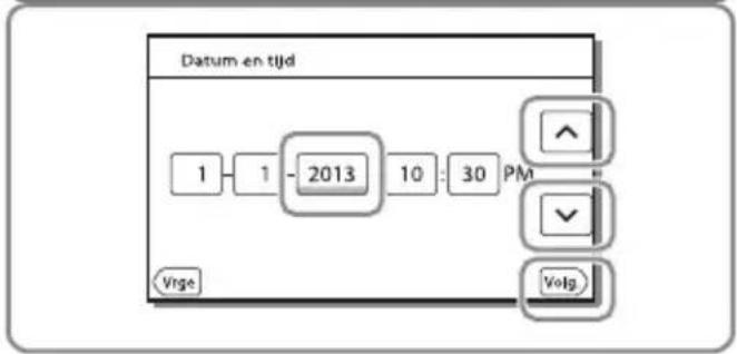 SONY HDRPJ420E - Het toestel inschakelen en de datum en de tijd instellen - 3