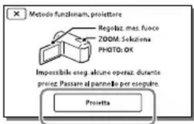 SONY HDRPJ420E - Uso del proiettore incorporato (Modelli con proiettore) - 3