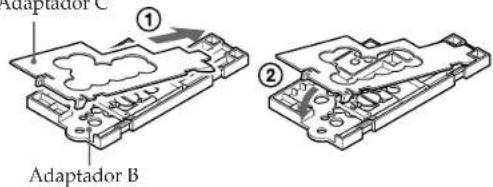 SONY CCDTR760E - Posição da placa de parafuso de montagem no adaptador - 3