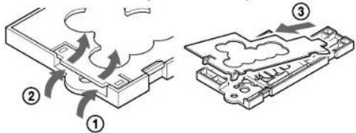 SONY CCDTR760E - Posição da placa de parafuso de montagem no adaptador - 4