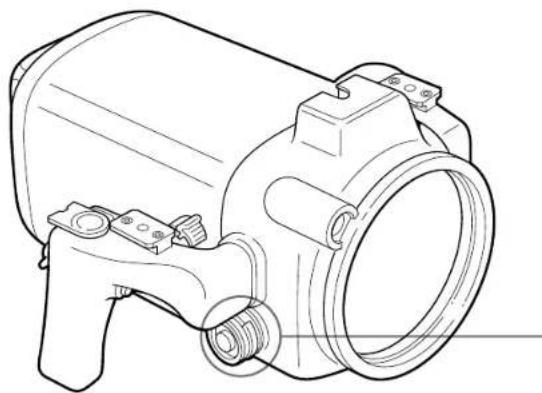 SONY CCDTR760E - To attach/detach the lid of the video cable connector - 1