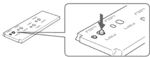 SONY CCDTR760E - Position of the mounting screw plate on the adaptor - 2