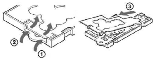 SONY CCDTR760E - Position of the mounting screw plate on the adaptor - 5