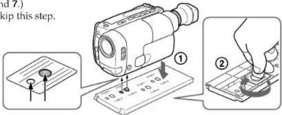 SONY CCDTR760E - Attaching the video camera recorder to the marine pack - 3