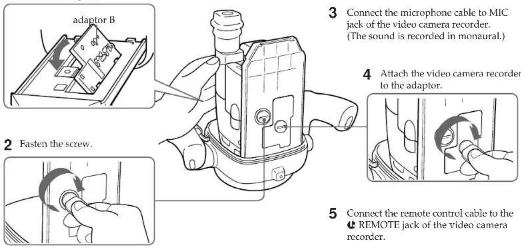 SONY CCDTR760E - When using adaptor B - 1