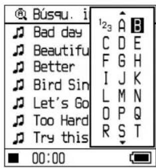 SONY NWHD5H - Pulse para selectionar "Busqu. iniciales" y, a continuacion, pulse II. - 1