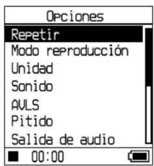 SONY NWHD5H - Pulse para selectionar "Opiones" y, a continuacion, pulse II. - 1