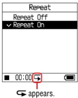 SONY NWHD5H - Playing tracks repeatedly (Repeat play) - 4