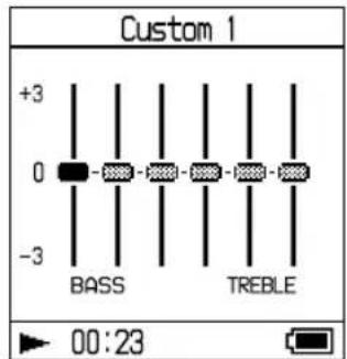 SONY NWHD5H - Customizing sound quality (6-Band Equalizer - Custom) - 4