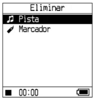 SONY NWHD5H - Selección “Eliminar” en el paso 3 de “Cambio delorden de las pistas en un marcador” (pagina 40) y, a continuación, pulse  o - 1