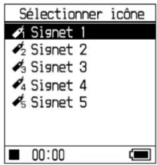 SONY NWHD5H - Modification de l'icône d'un signet - 1