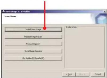 SONY NWHD5H - Click "Install SonicStage," and then follow the displayed instructions. - 1