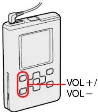 SONY NWHD5H - VOL+/VOL-を押て音量を調節する。 - 1