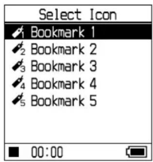 SONY NWHD5H - Changing a bookmark icon - 2