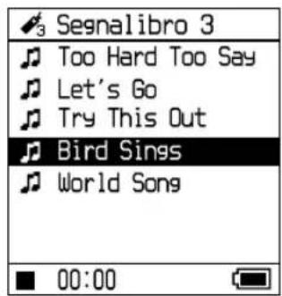 SONY NWHD5H - Premere per selezionare il segnalibro, e quindi premere II o - 1