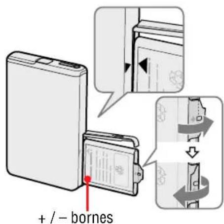 SONY NWHD5H - Pour insérer la batterie - 1