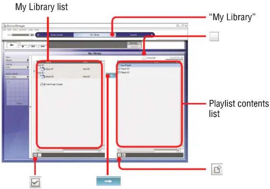 SONY NWHD5H - My Library screen - 1