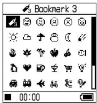 SONY NWHD5H - Changing a bookmark icon - 4