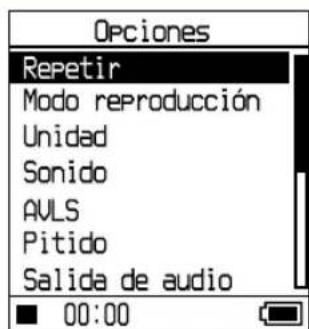 SONY NWHD5H - Pulse para selectionar "Opiones" y, a continuacion, pulse II. - 1