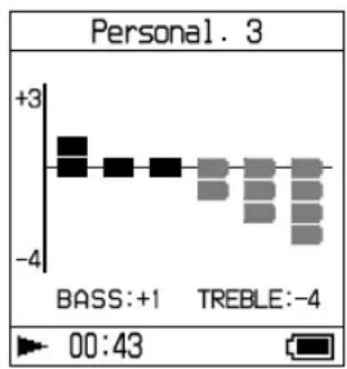 SONY NWHD5H - Pulse para selectionar el nivel de sonido. - 1