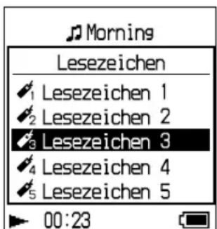 SONY NWHD5H - Während der Wiedergabe des Titels, dem Sie ein Lesezeichen hinzufugen möchten, drucken und halten Sie - 1