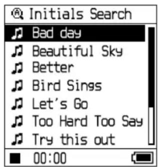 SONY NWHD5H - Drucken Sie / um den Anfangsbuchstaben des Titelnamens auszuwahlen, und drucken Sie dann II. - 1