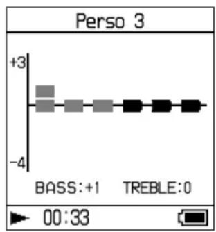 SONY NWHD5H - Appuyez sur pour sélectionner « treble » ou « bass - 1