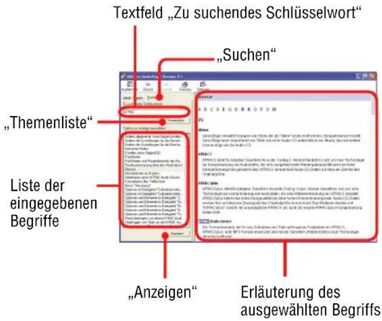 SONY NWHD5H - So suchen Sie innerhalb einer Erläuterung nach einem Begriff - 1
