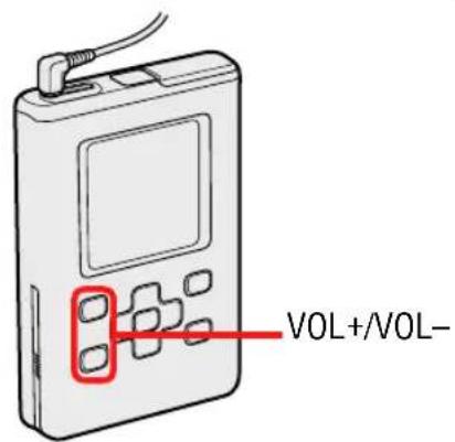 SONY NWHD5H - Press VOL+/VOL- to adjust the volume. - 1