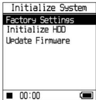 SONY NWHD5H - Press to select "Initialize System," and then press  II. - 1