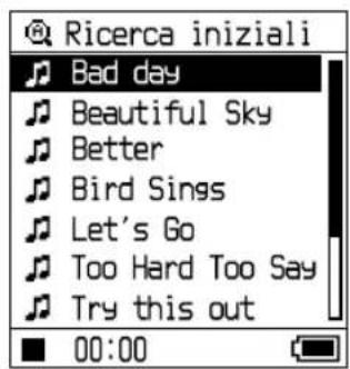 SONY NWHD5H - Premere //1- per selezionare l'iniziale del titolo del brano, e quindi premere  II. - 1