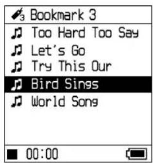 SONY NWHD5H - Press to selectBookmark to edit, and then press  or - 1