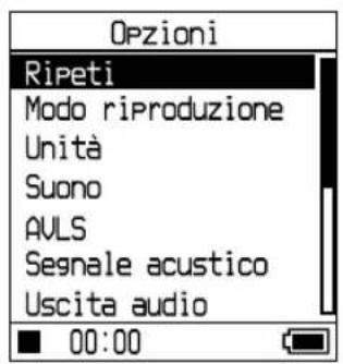 SONY NWHD5H - Premere per selezionare "Opzioni," e quindi premere II. - 1