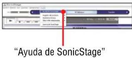 SONY NWHD5H - Hagablick en "Ayuda" - "Ayuda de SonicStage"@mientras SonicStage se está executando. - 1